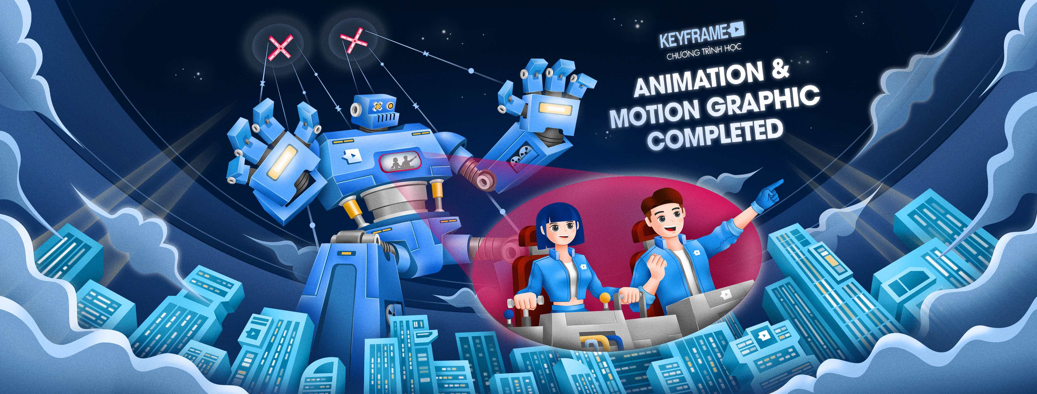 Chương trình học Animation & Motion Graphics Completed - Keyframe