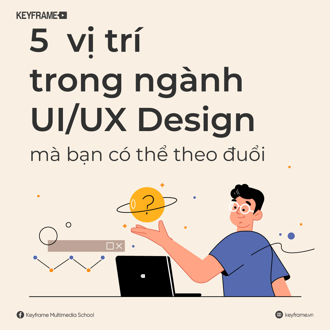 5 vị trí trong ngành UI/UX Design mà bạn có thể theo đuổi