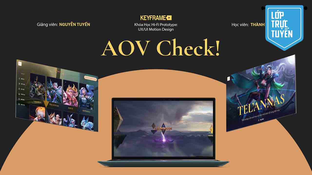 Khóa học Hi-fi Prototype: UX/UI Motion Design - Keyframe